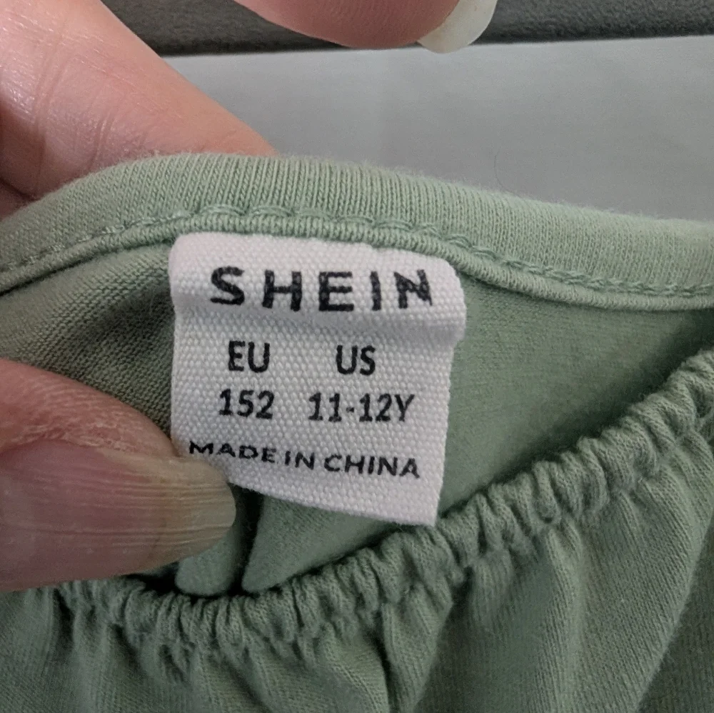 Green Spaghetti Strap Dress, Girls 11/12